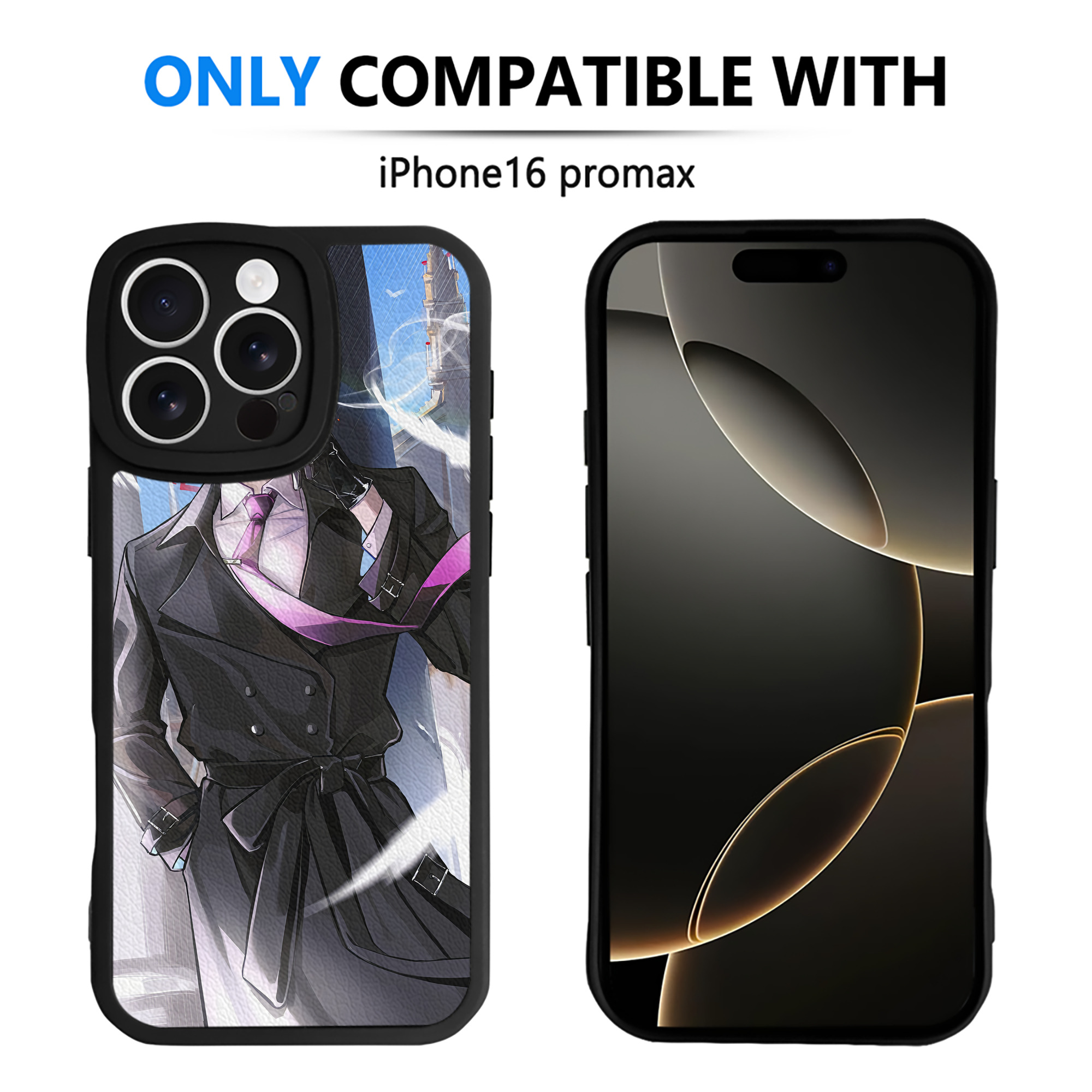 （画像用） 文豪ストレイドッグス Bungo Stray Dogs 【iPhone 16シリーズ対応】シリコンスマホケース（レザー調） 材質：シリコン